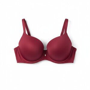 Ambrielle Womens Super Soft Full Coverage Bra 40C Red